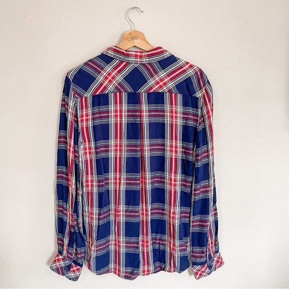A.LC. Plaid flannel top, size large - Picture 2 of 10